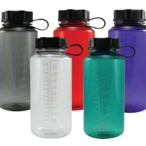 32 Oz. Water Bottle w/Strap Lid & Graduated Scale