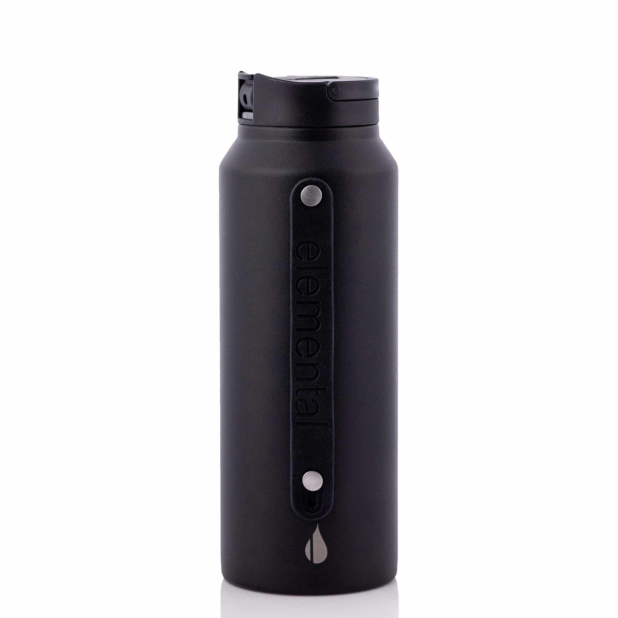 Elemental® 32oz Sport Insulated Stainless Steel Water Bottle w/ Drinking Spout and Straw - 2