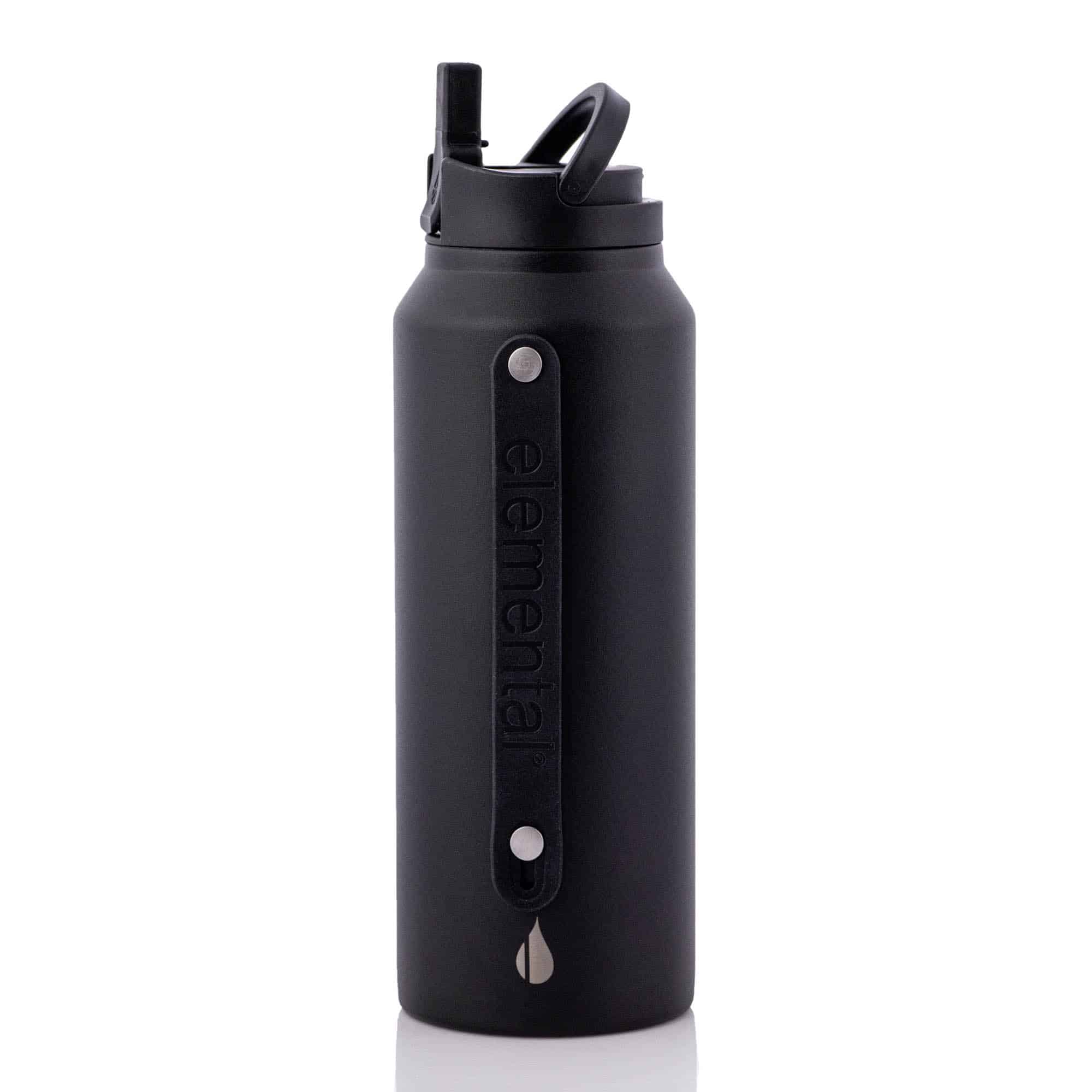 Elemental® 32oz Sport Insulated Stainless Steel Water Bottle w/ Drinking Spout and Straw - 3
