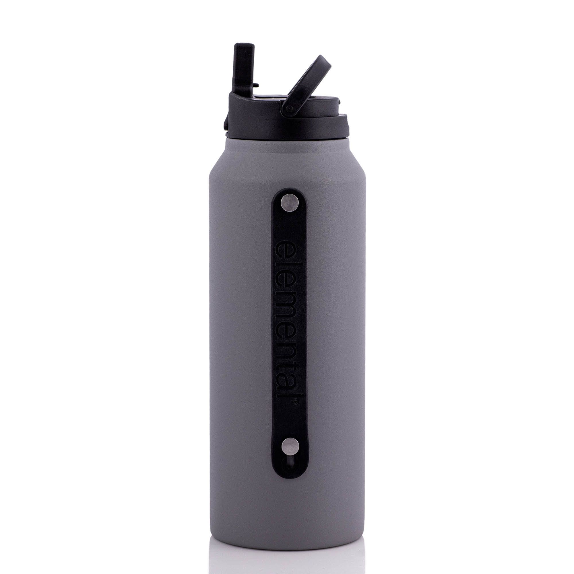Elemental® 32oz Sport Insulated Stainless Steel Water Bottle w/ Drinking Spout and Straw - 6