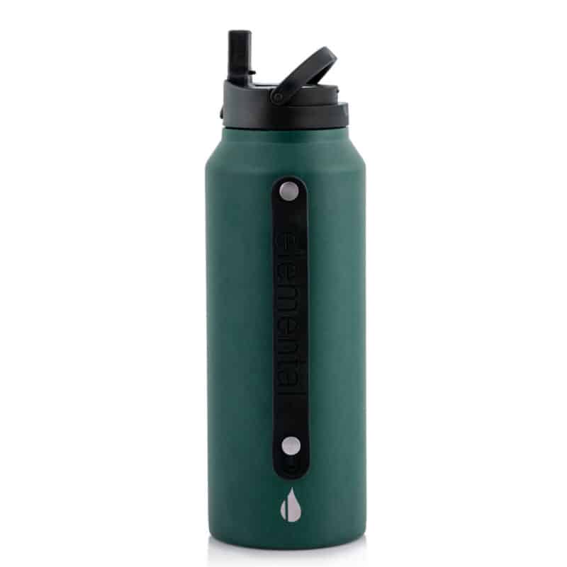 Elemental® 32oz Sport Insulated Stainless Steel Water Bottle w/ Drinking Spout and Straw - 8